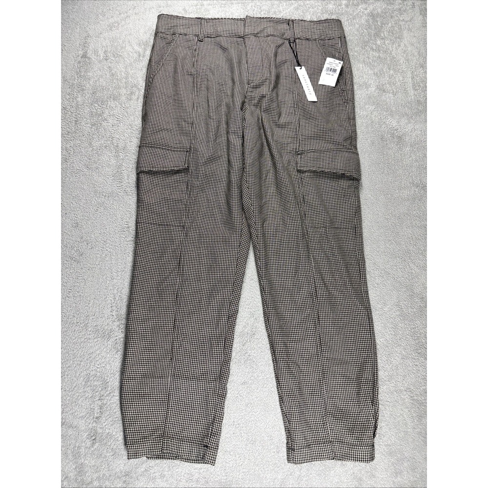 Sanctuary Argyle Pants With Cargo Pockets Houndstooth‎ Size 32 New MSRP: $129